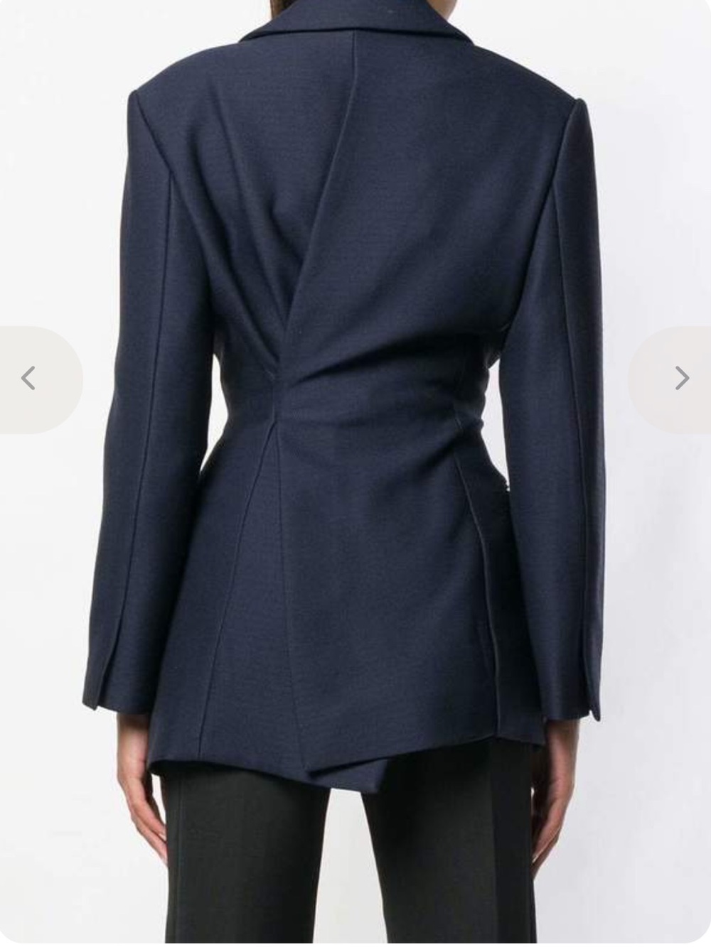 Jacquemus Dark Navy Tailored Single-Breasted Blazer - Picture 9 of 9